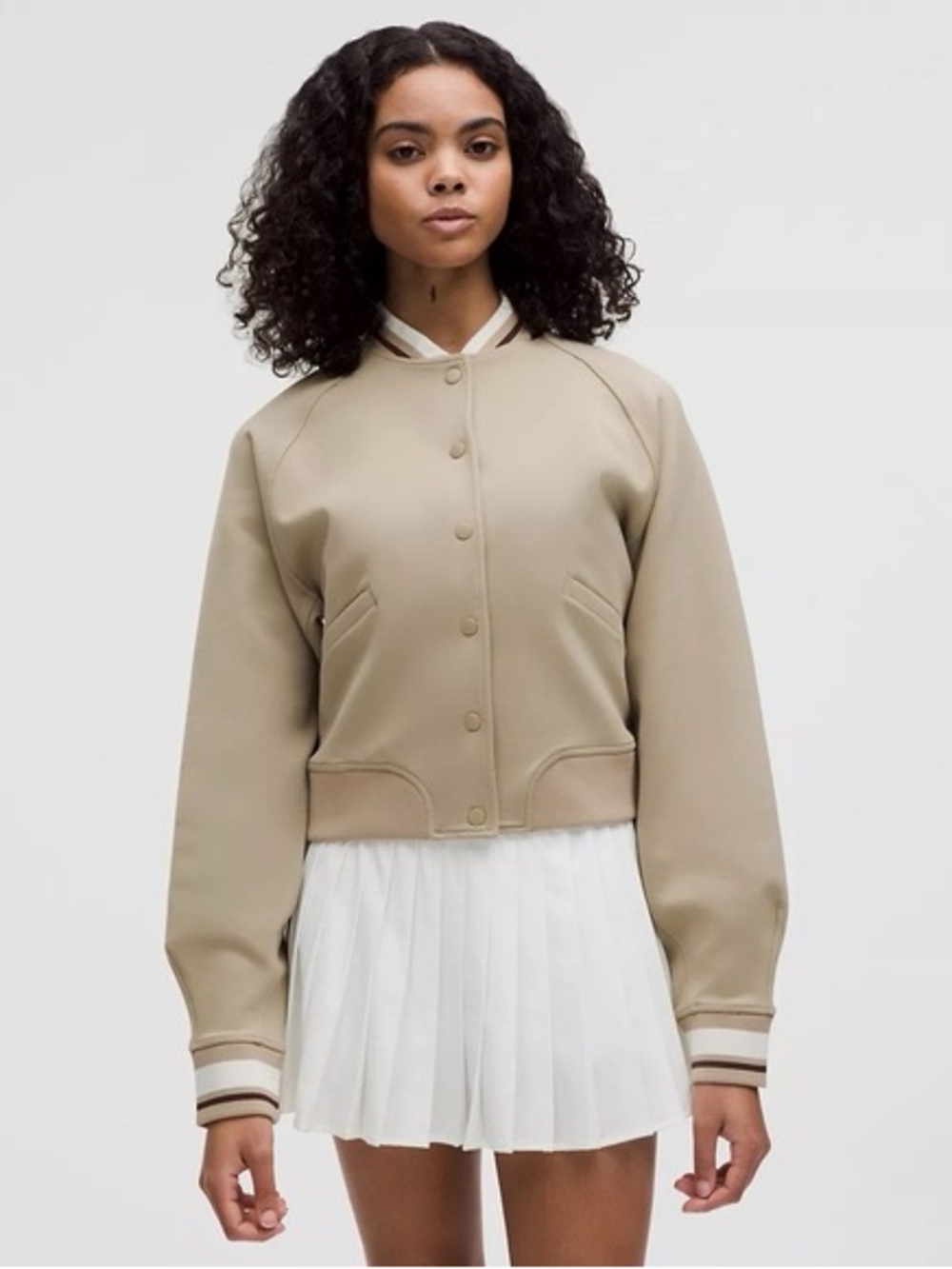 Lululemon Snap-Front Collegiate Jacket
Sheer Oak medium